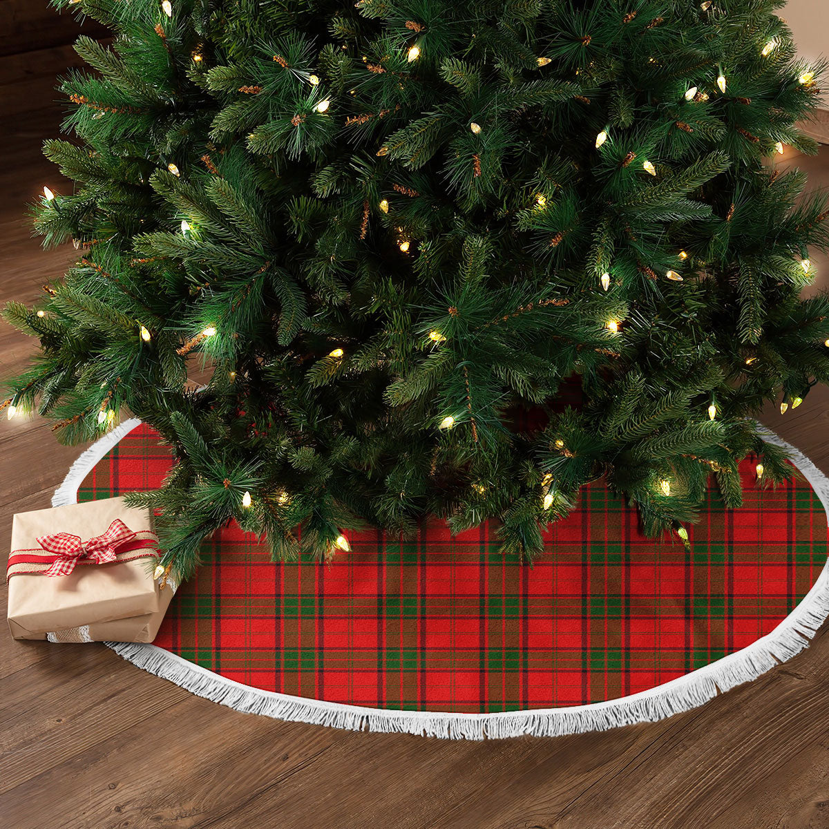 Adair Modern Tartan Christmas Tree Skirt