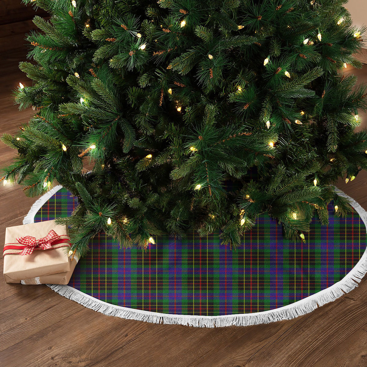 Brodie Hunting Modern Tartan Christmas Tree Skirt