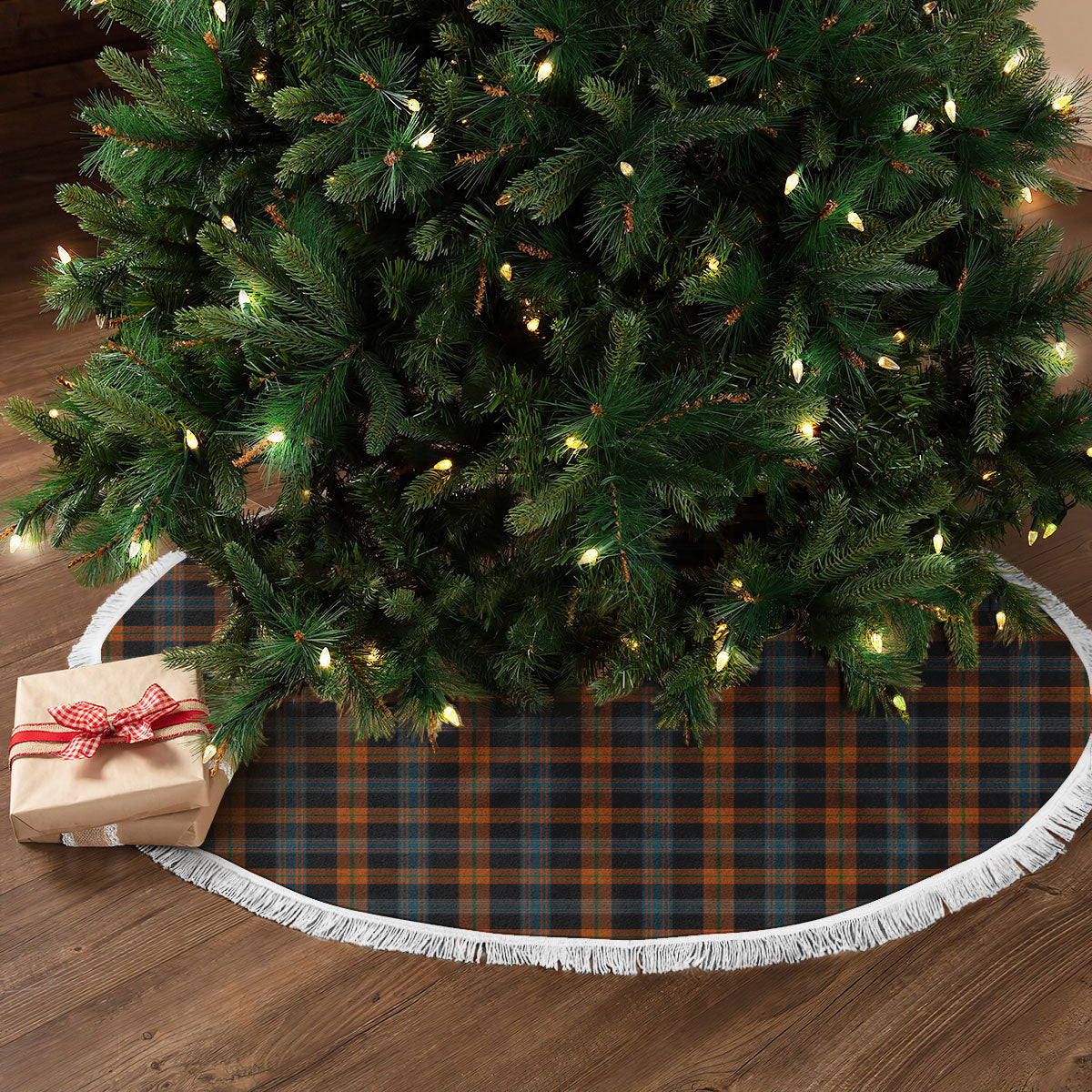 Broun Ancient Tartan Christmas Tree Skirt