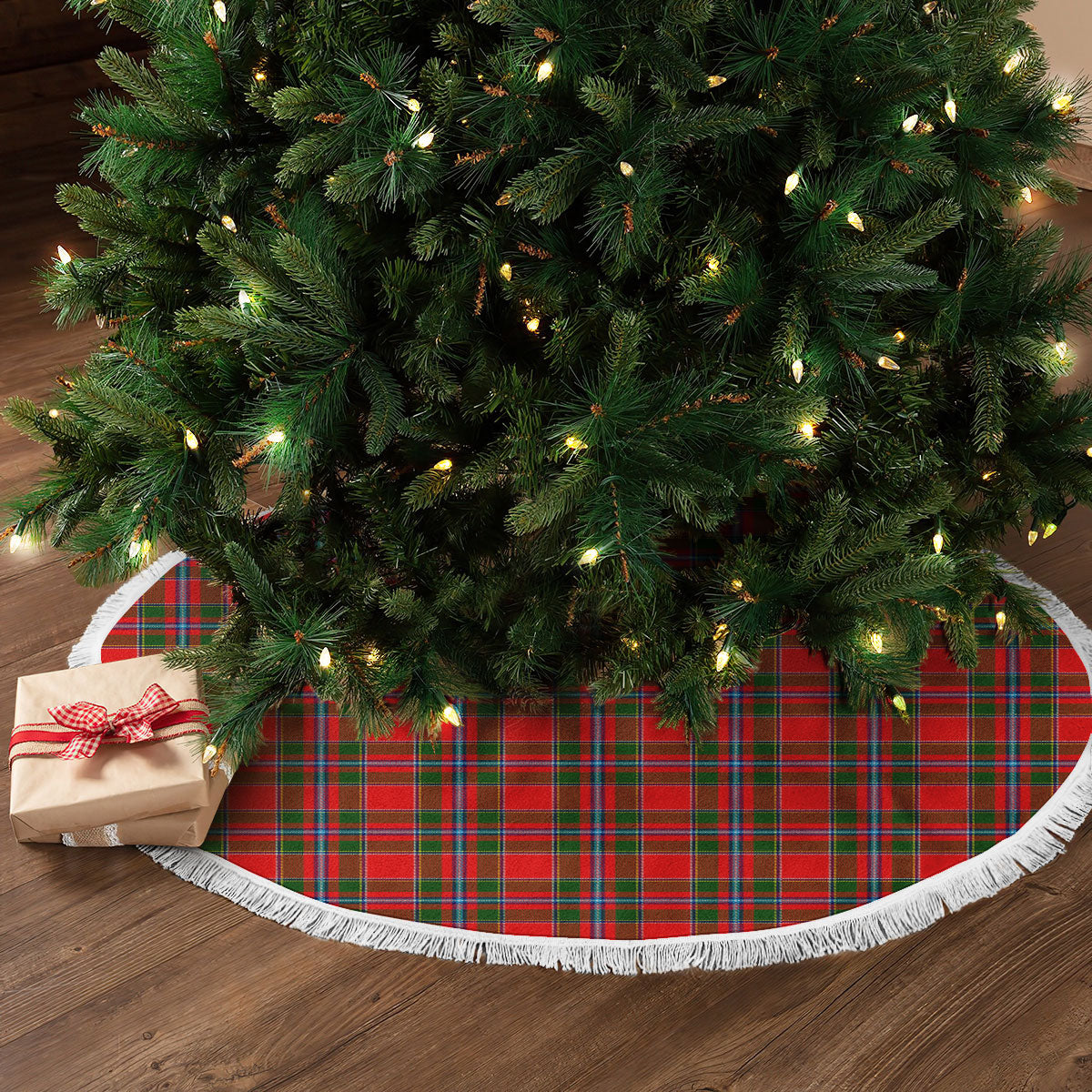 Butter Tartan Christmas Tree Skirt