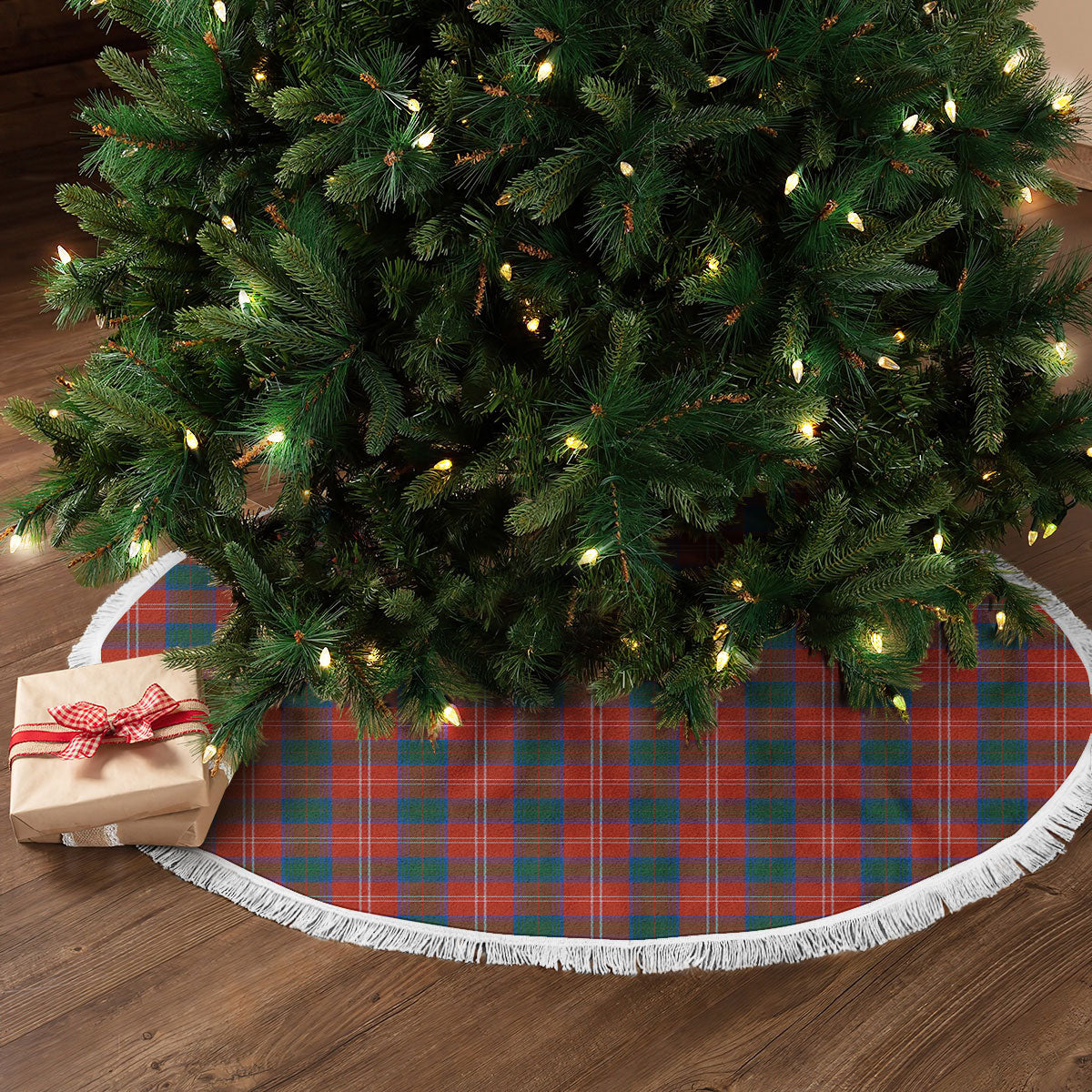 Chisholm Ancient Tartan Christmas Tree Skirt