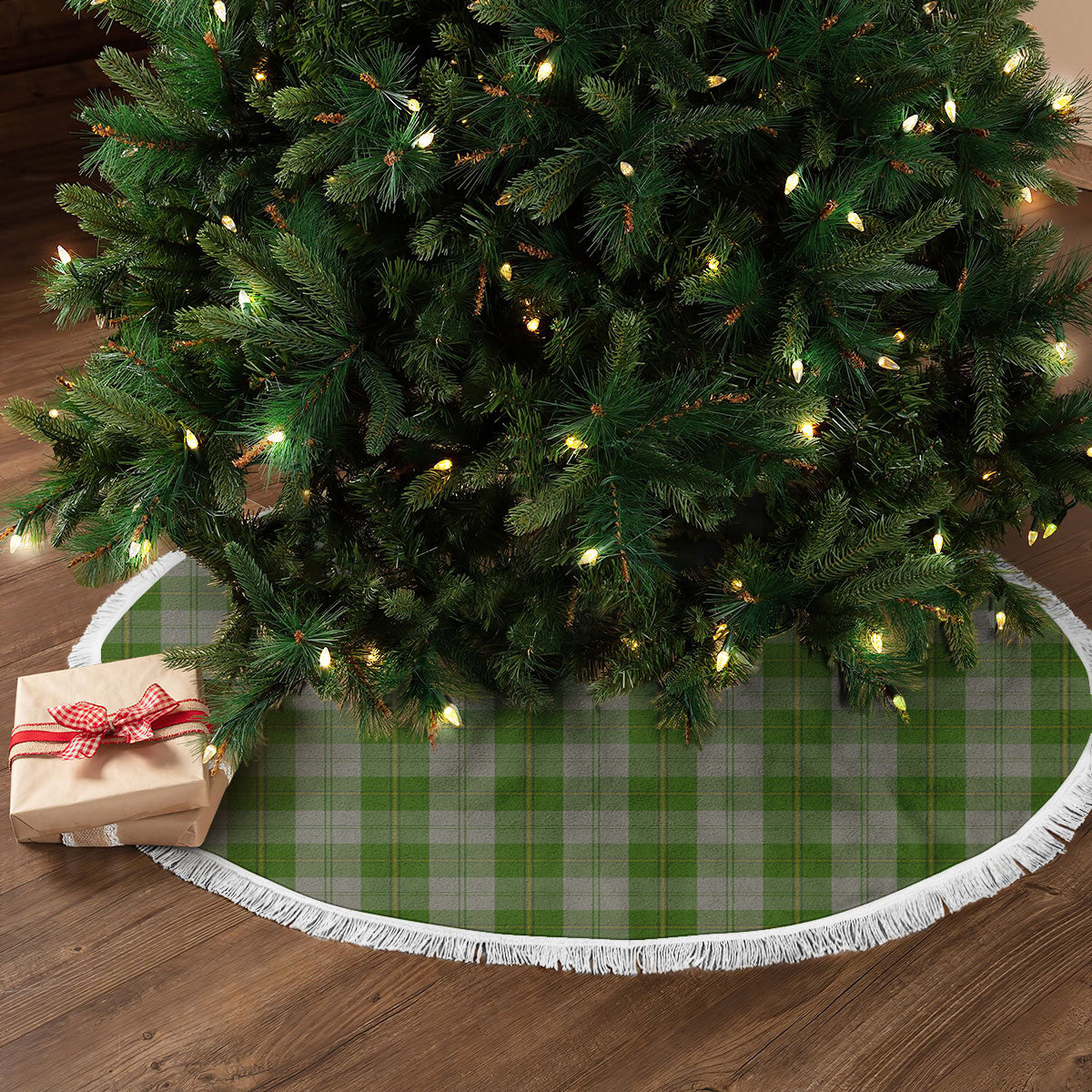 Cunningham Dress Green Dancers Tartan Christmas Tree Skirt