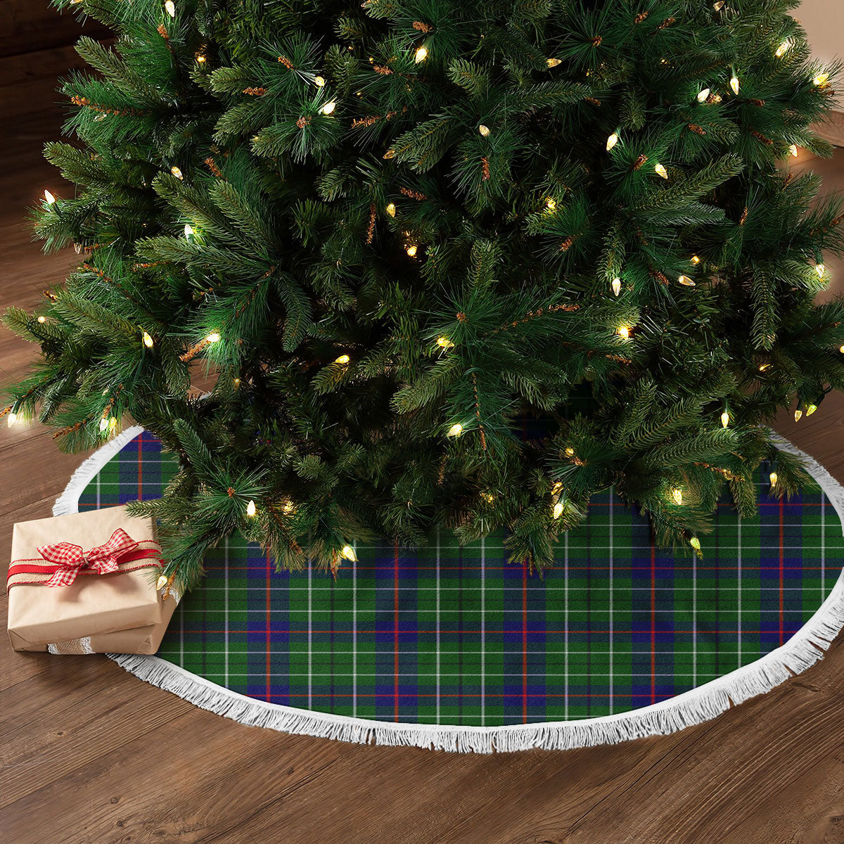 Duncan Modern Tartan Christmas Tree Skirt