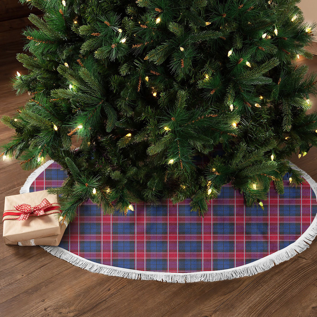 Graham of Menteith Red Tartan Christmas Tree Skirt