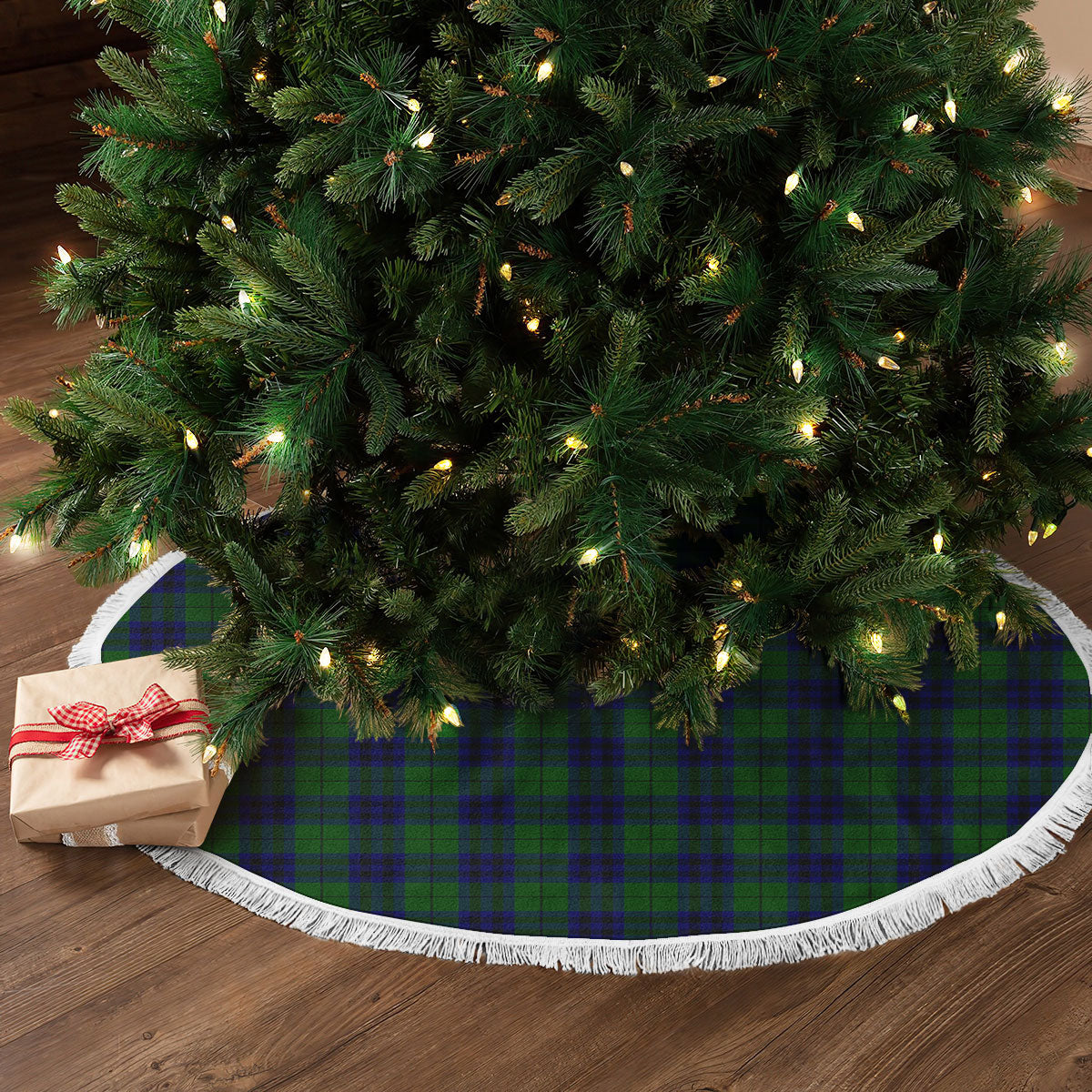 Keith Modern Tartan Christmas Tree Skirt