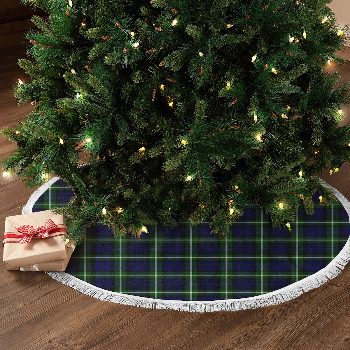 Lamont Modern Tartan Christmas Tree Skirt