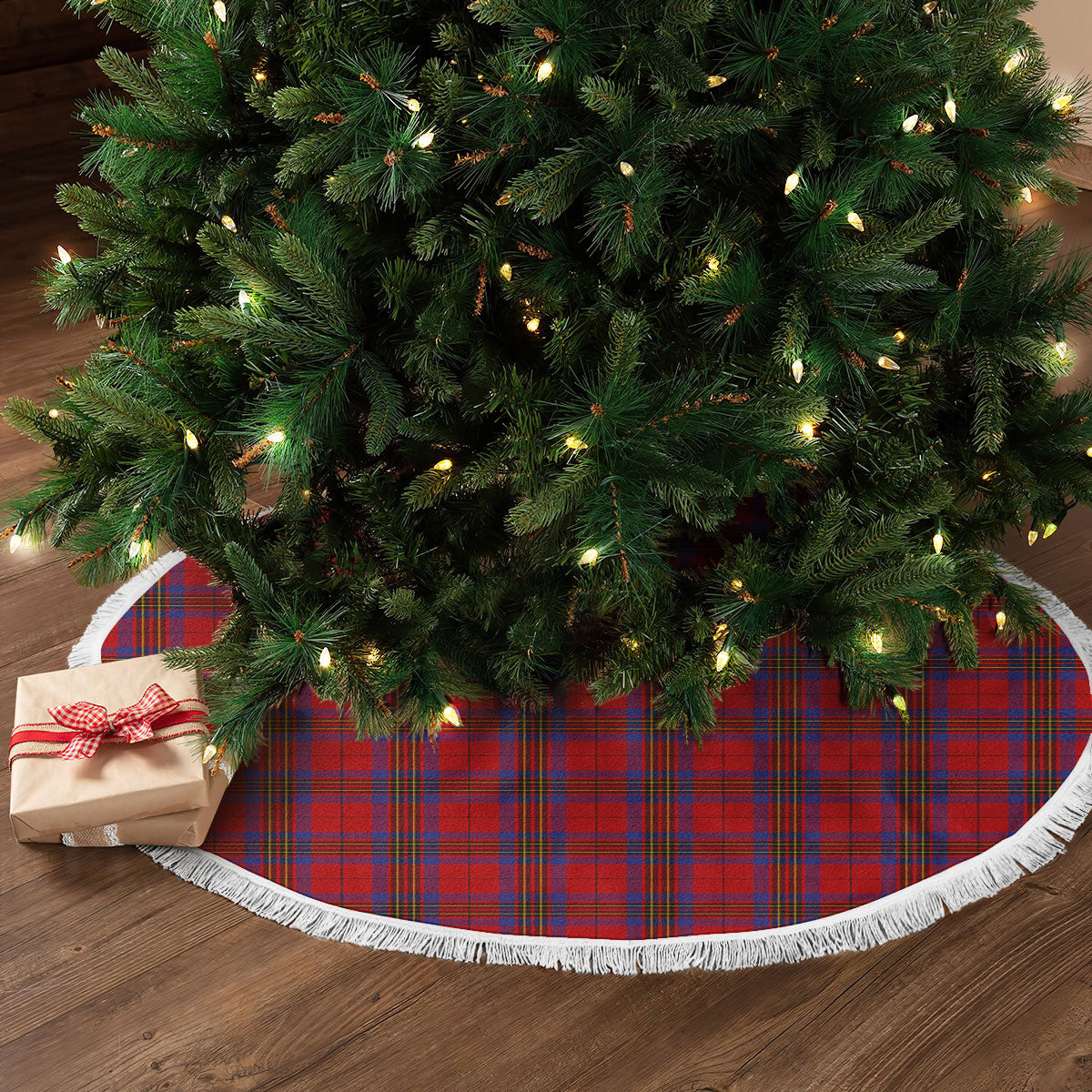 Leslie Modern Tartan Christmas Tree Skirt