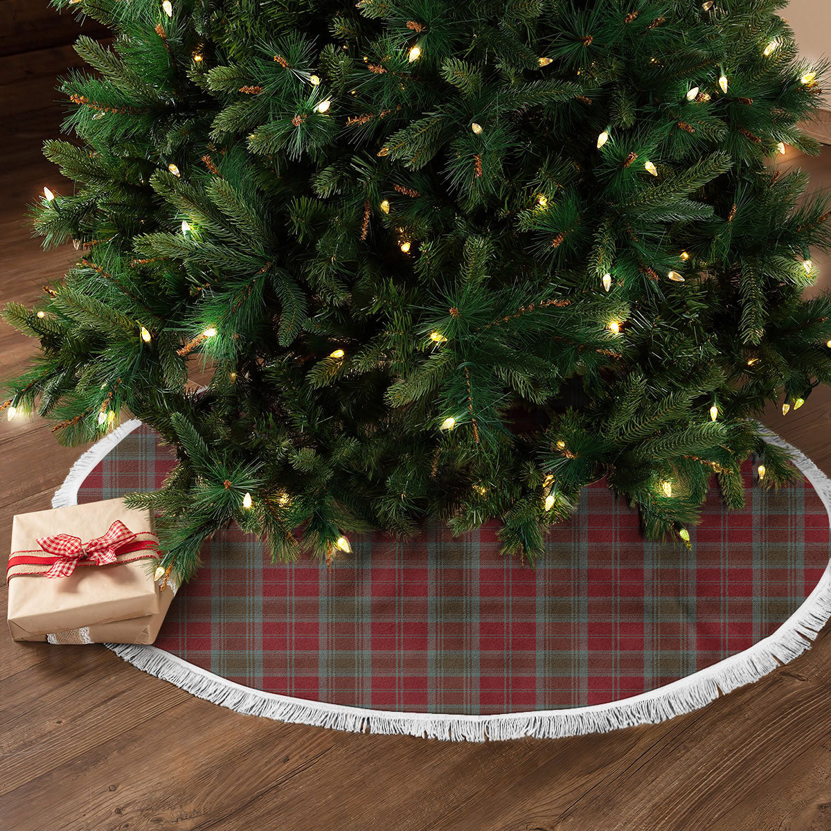 Lindsay Weathered Tartan Christmas Tree Skirt