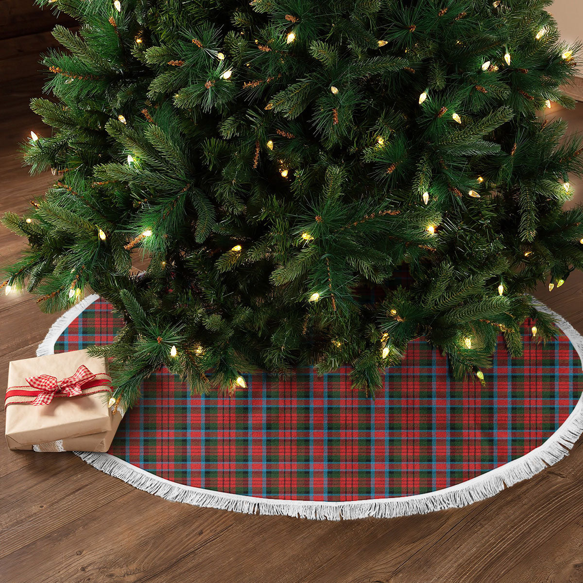 MacDuff Modern Tartan Christmas Tree Skirt