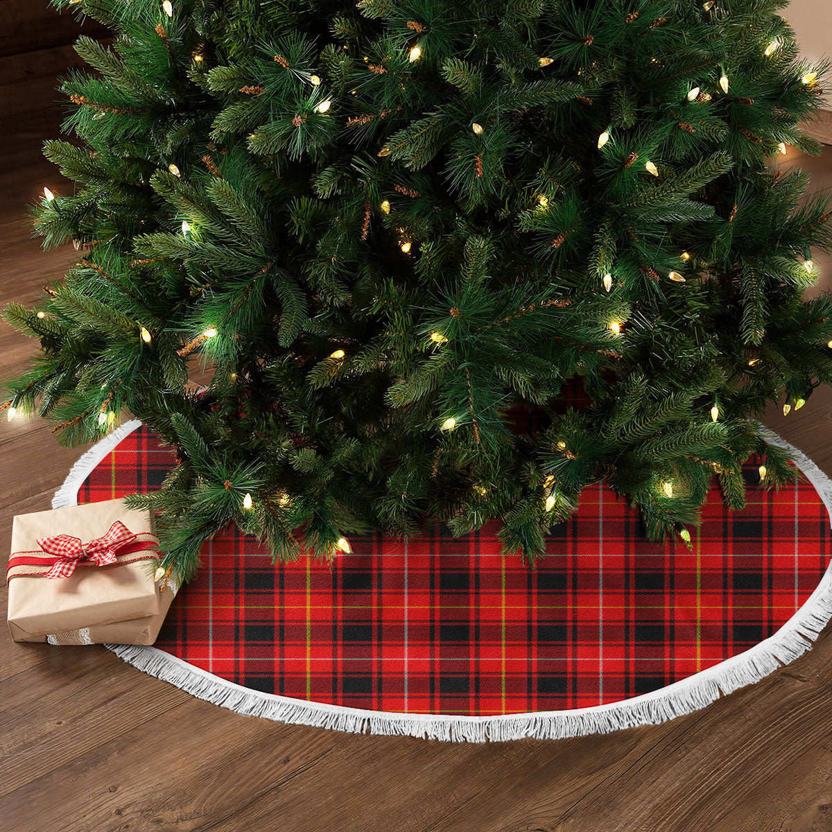 MacIver Modern Tartan Christmas Tree Skirt