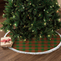 Menzies Green Modern Tartan Christmas Tree Skirt