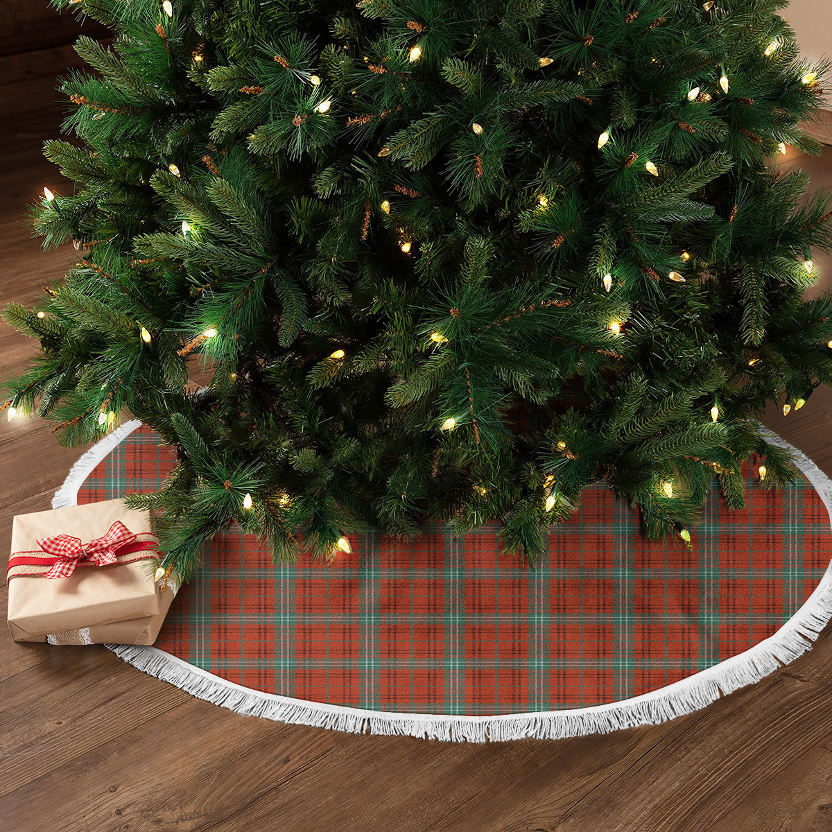 Morrison Red Ancient Tartan Christmas Tree Skirt