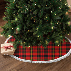 Wallace Hunting Red Tartan Christmas Tree Skirt