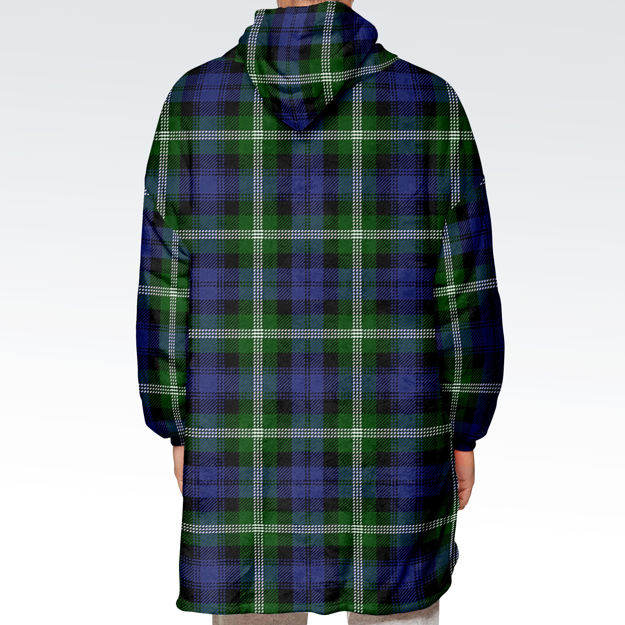 Baillie Modern Tartan Hoodie Blanket