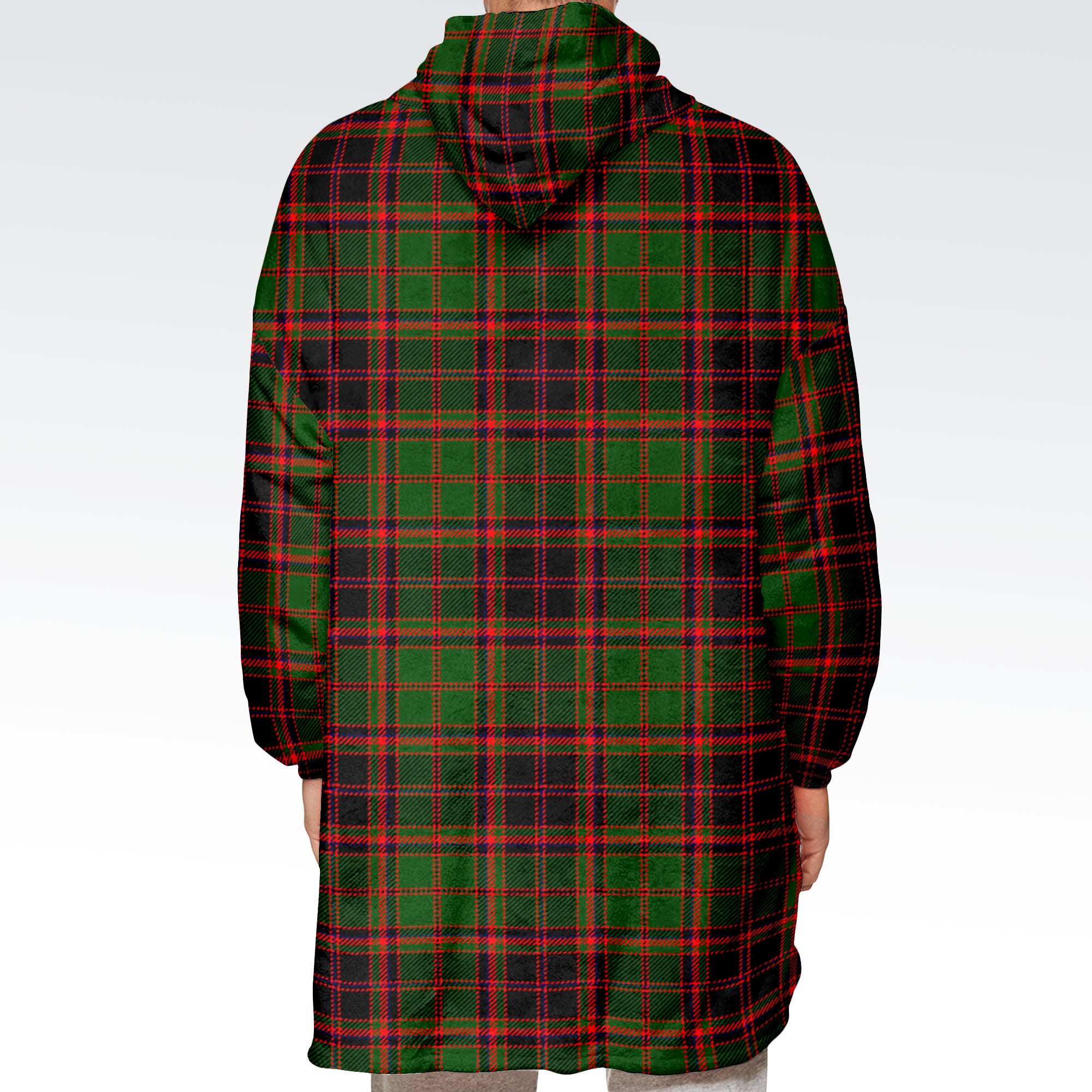 Bruce Modern Tartan Hoodie Blanket