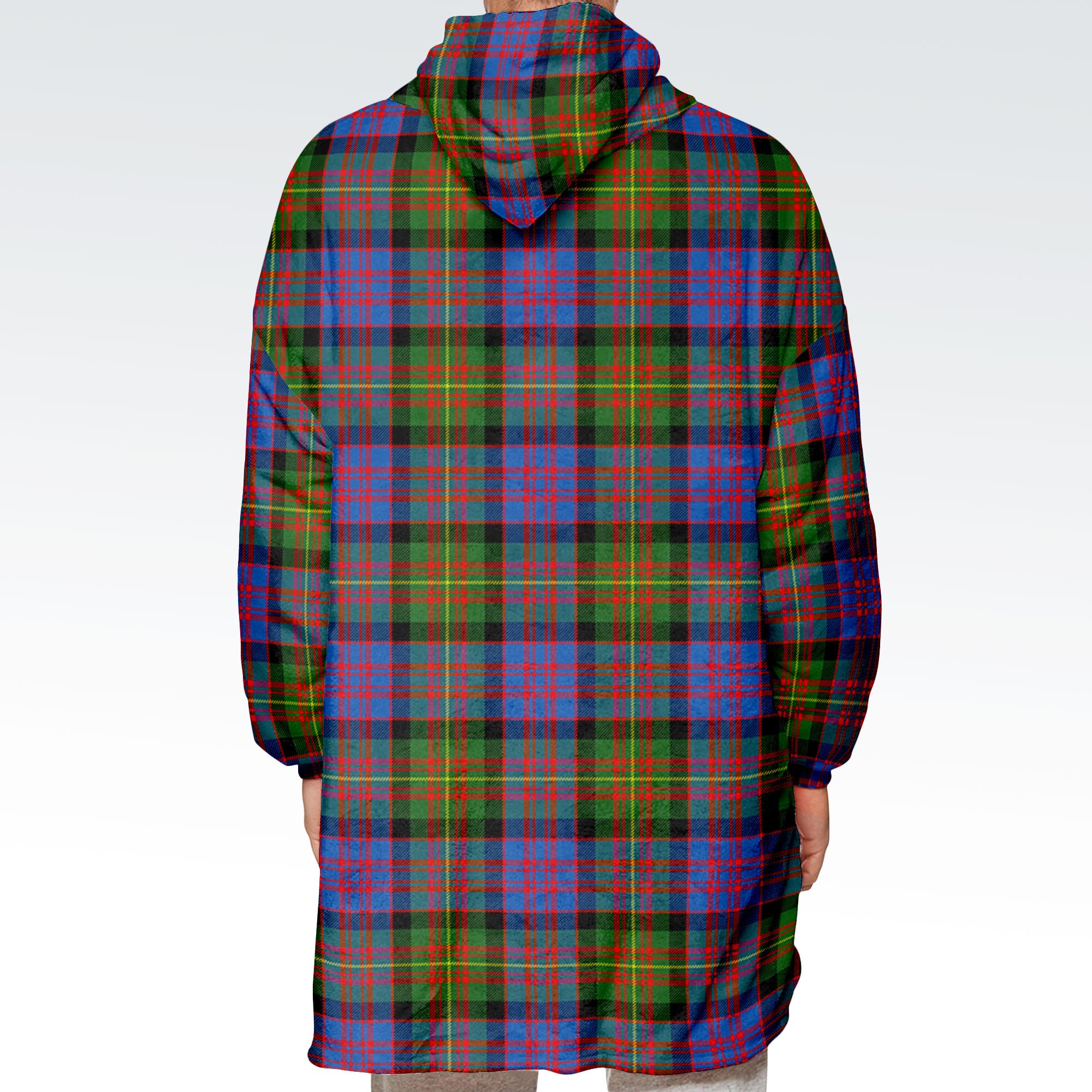 Carnegie Ancient Tartan Hoodie Blanket