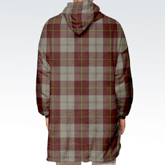 Cunningham Burgundy Dancers Tartan Hoodie Blanket