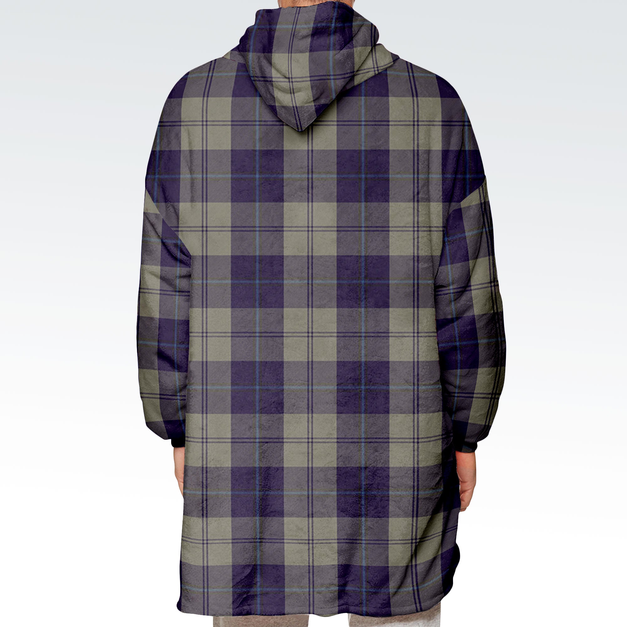 Cunningham Dress Blue Dancers Tartan Hoodie Blanket