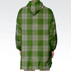 Cunningham Dress Green Dancers Tartan Hoodie Blanket