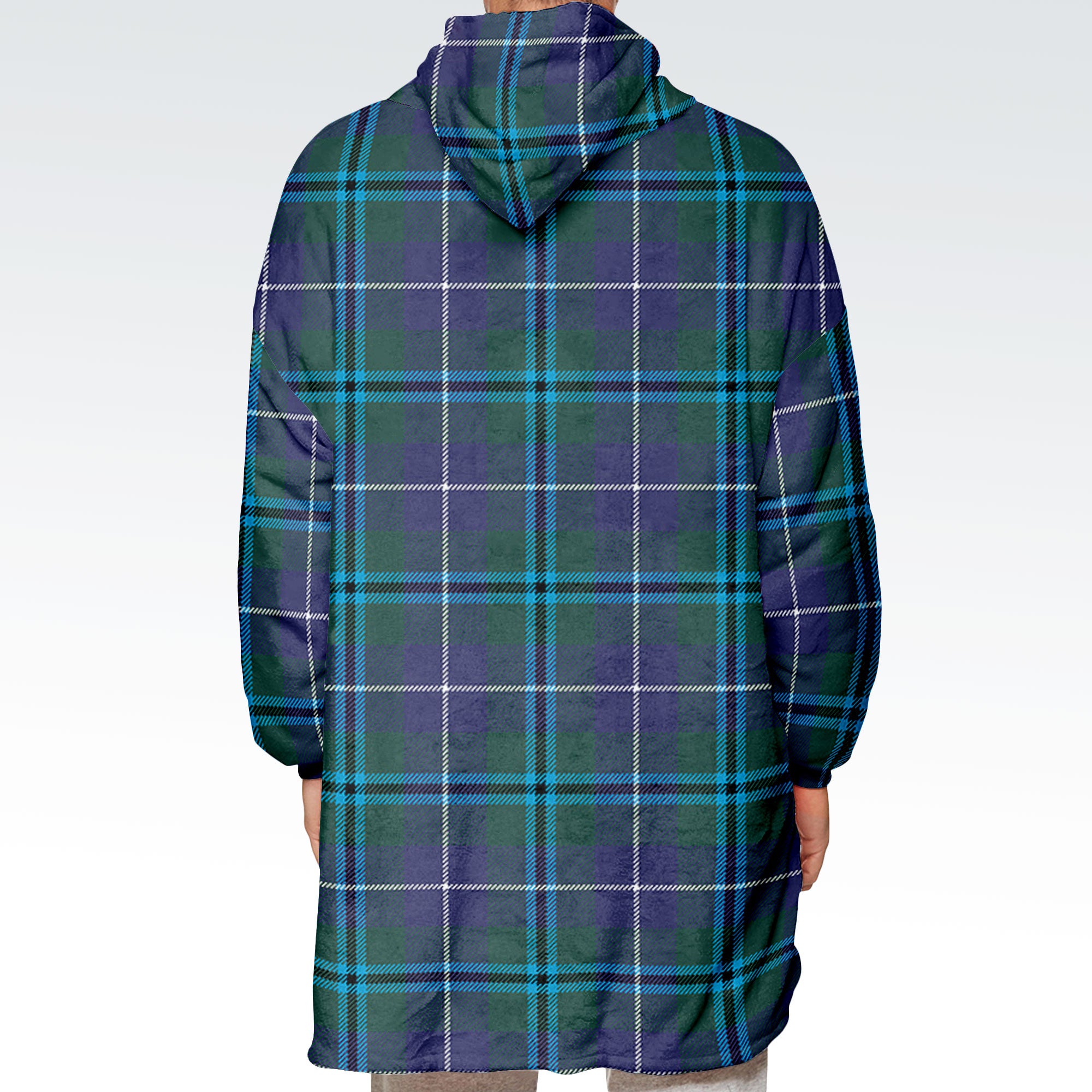 Douglas Modern Tartan Hoodie Blanket