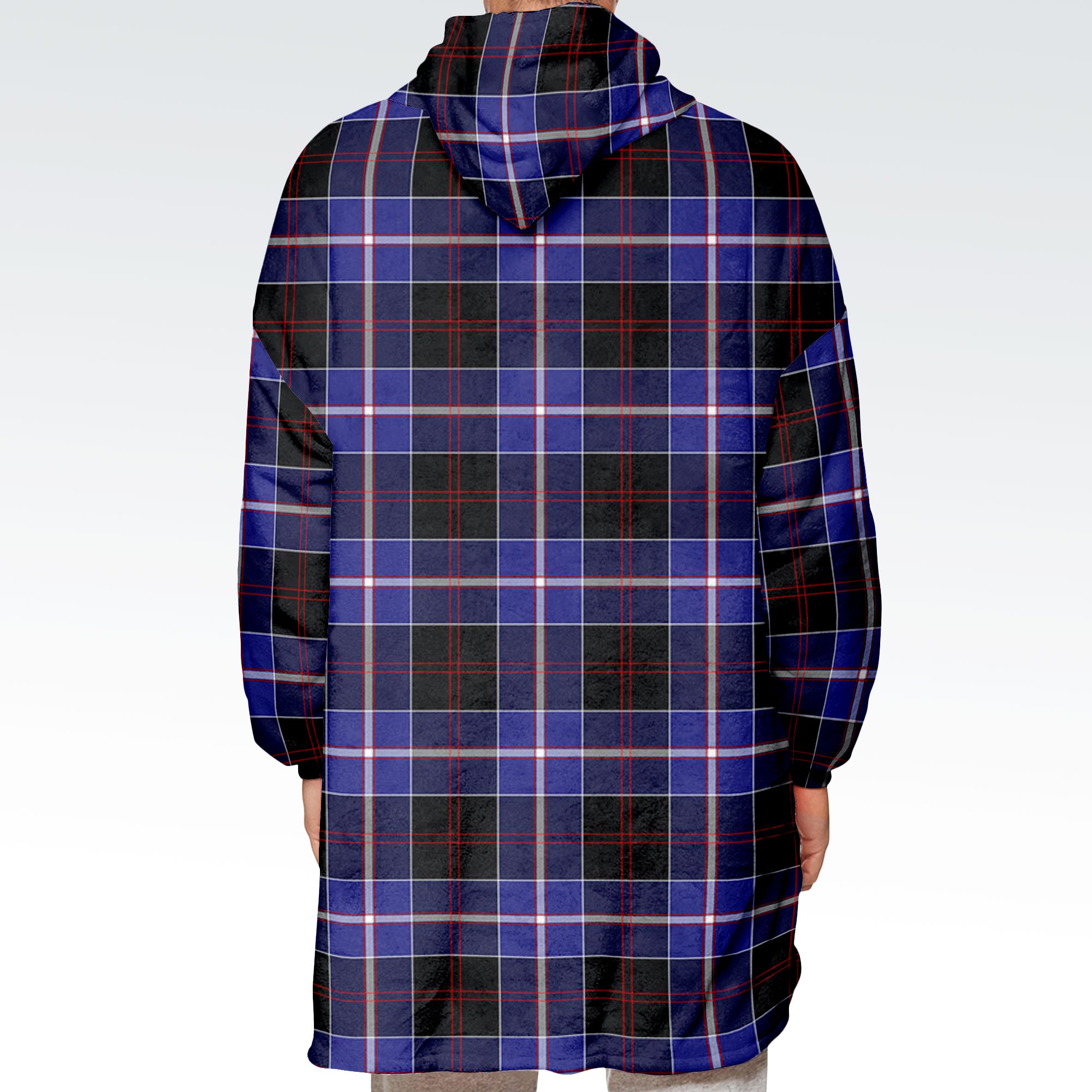 Dunlop Modern Tartan Hoodie Blanket