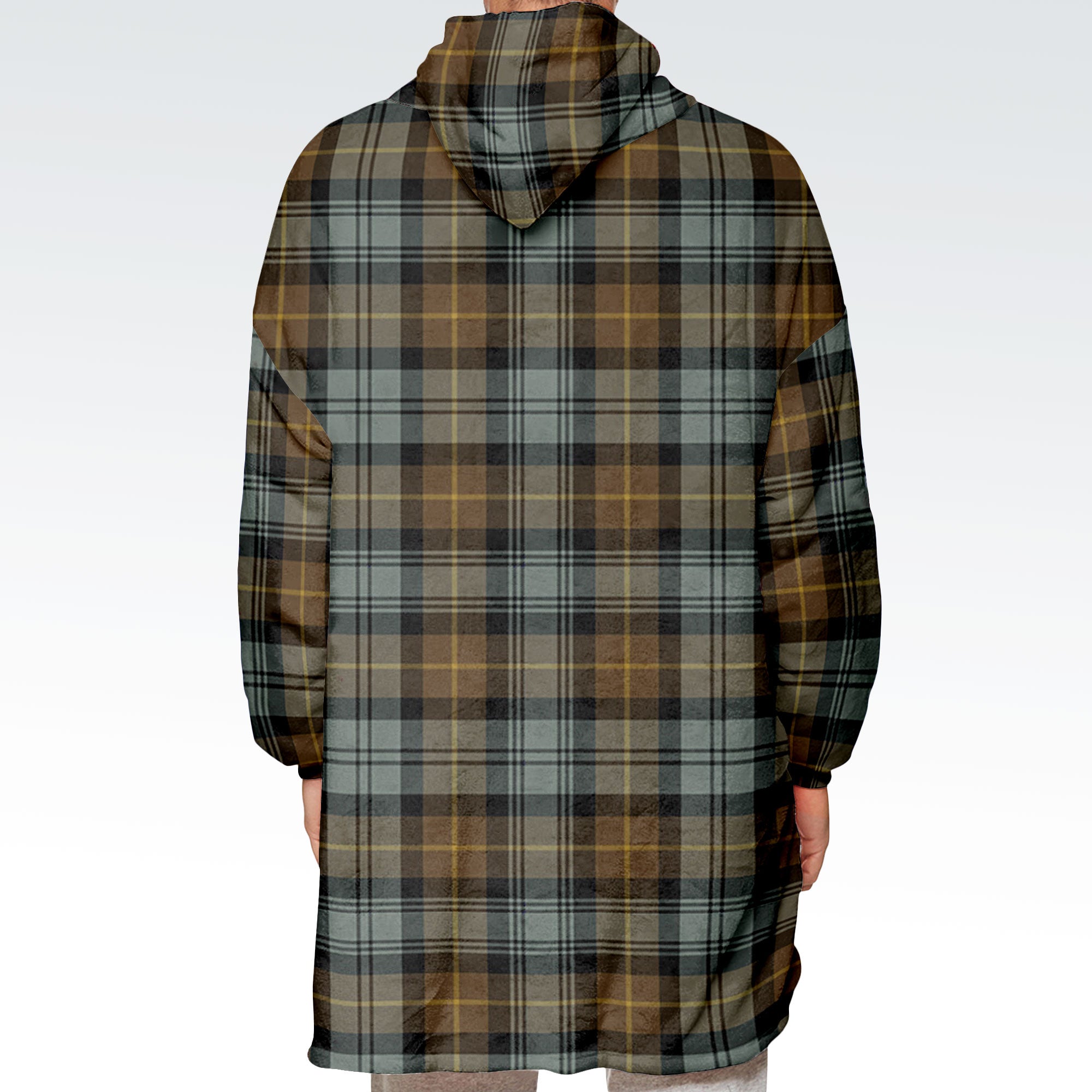 Gordon Weathered Tartan Hoodie Blanket