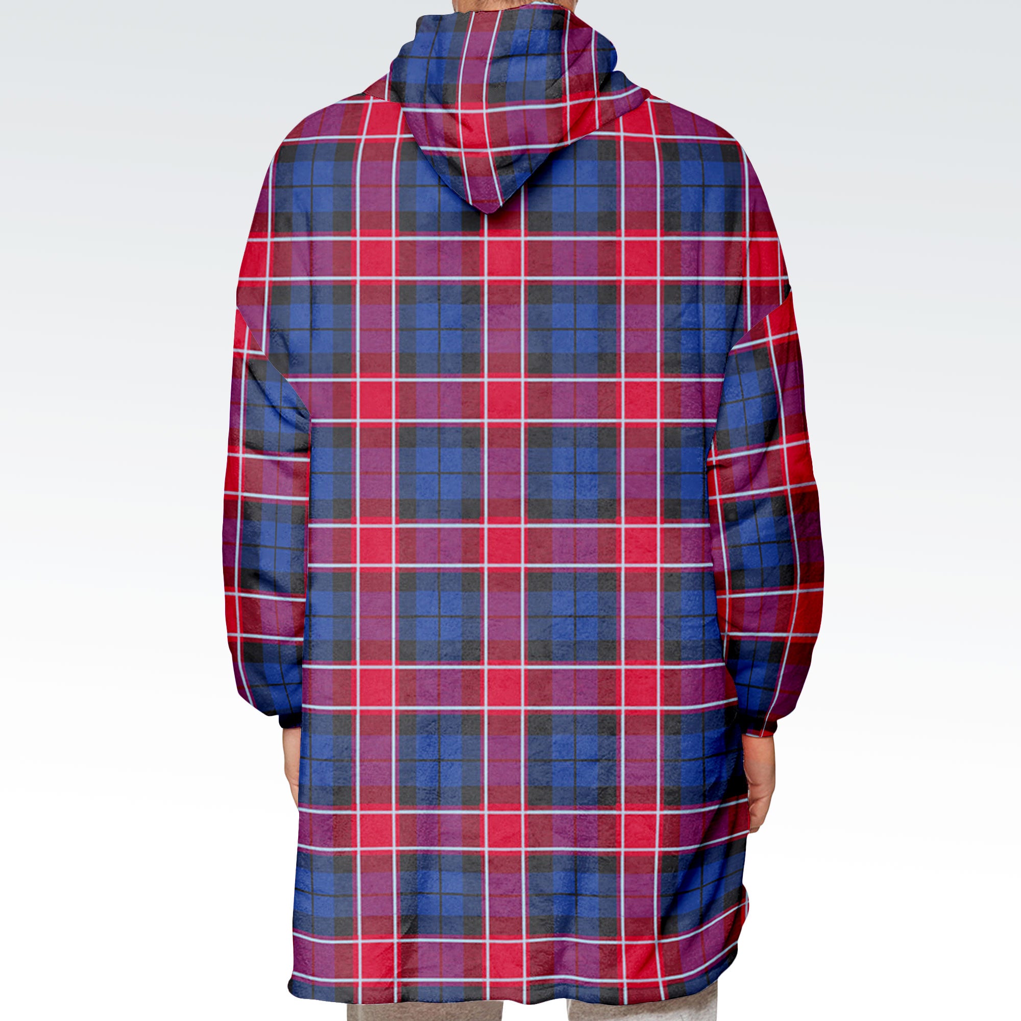 Graham of Menteith Red Tartan Hoodie Blanket