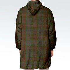 Gray Tartan Hoodie Blanket