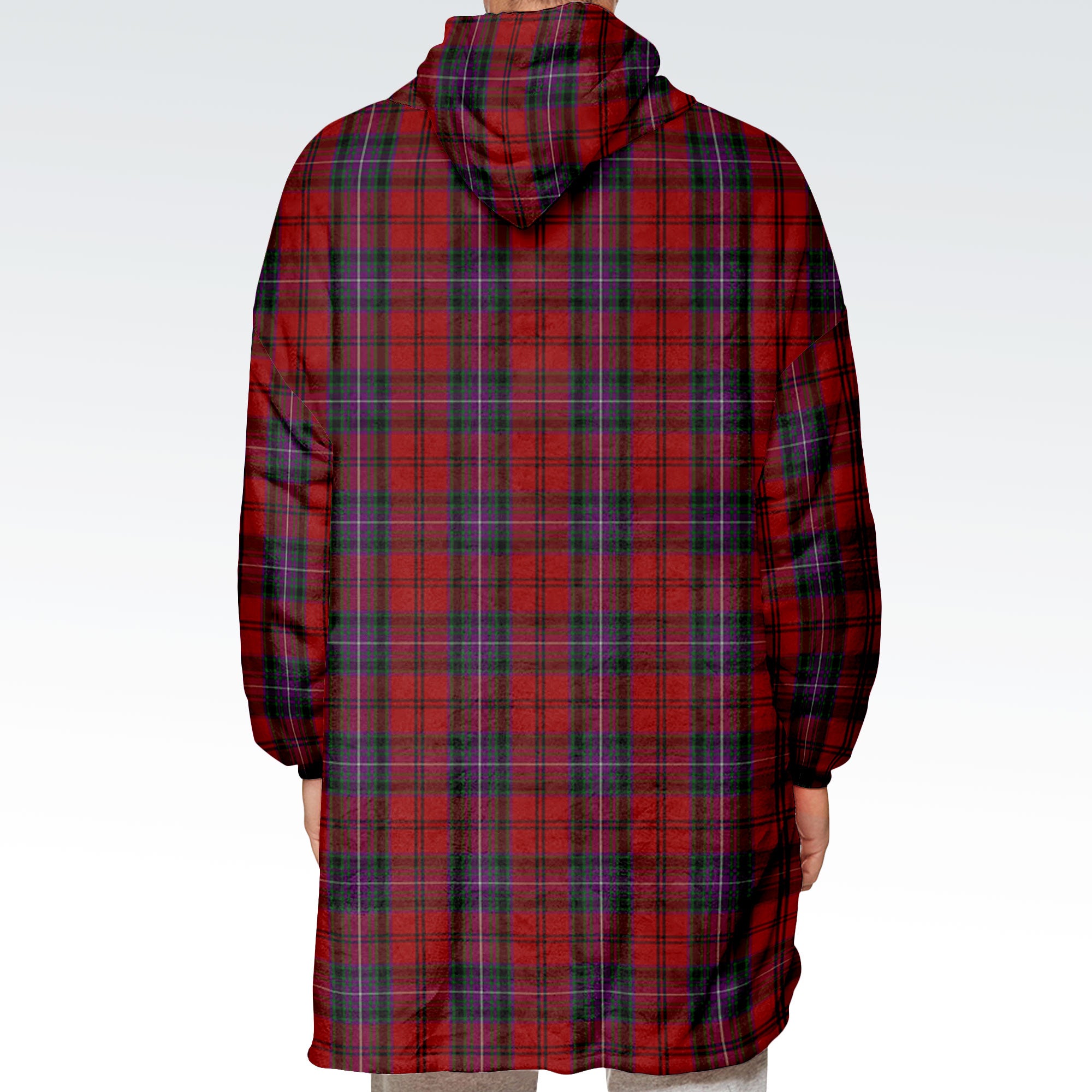 Kelly of Sleat Red Tartan Hoodie Blanket