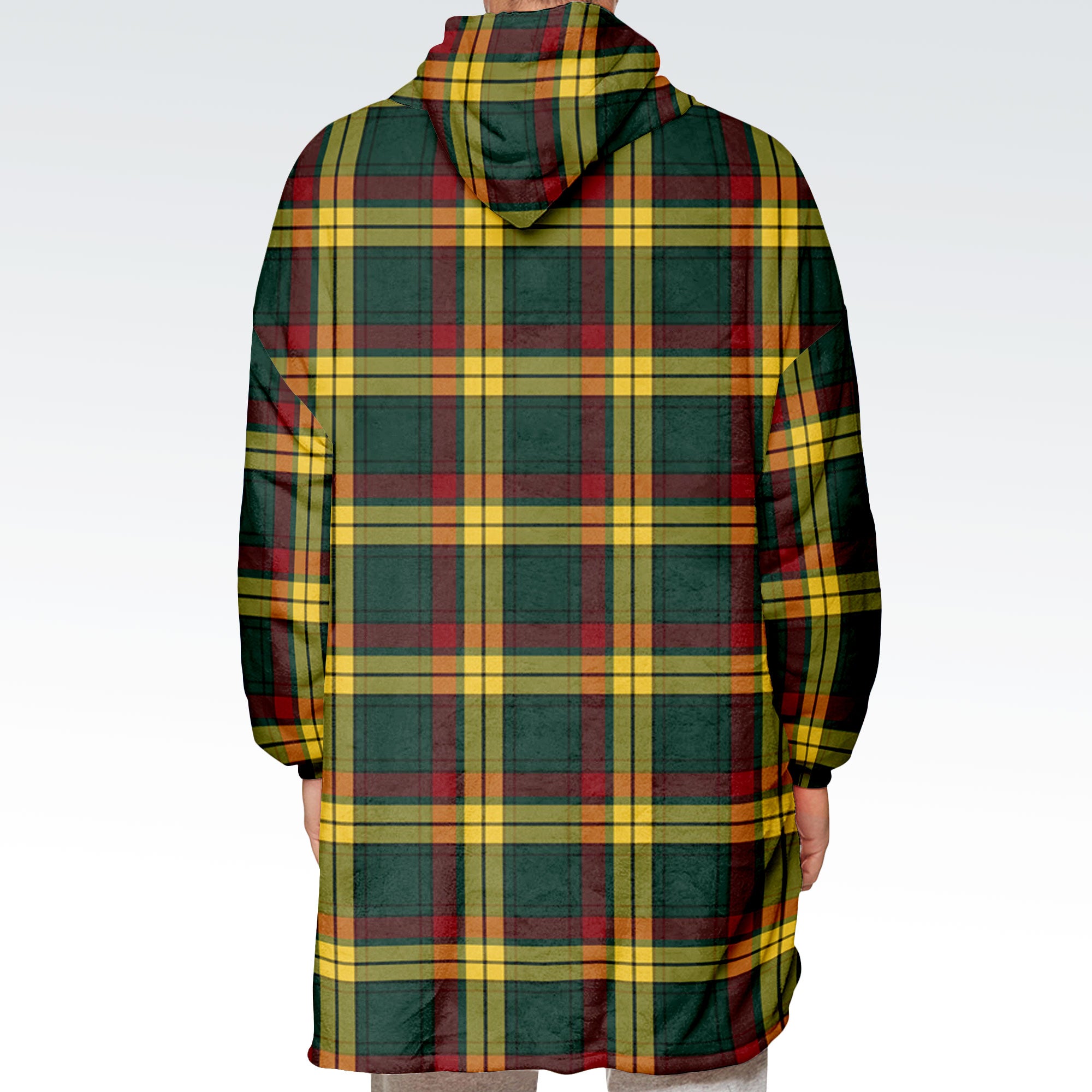 MacMillan Old Modern Tartan Hoodie Blanket