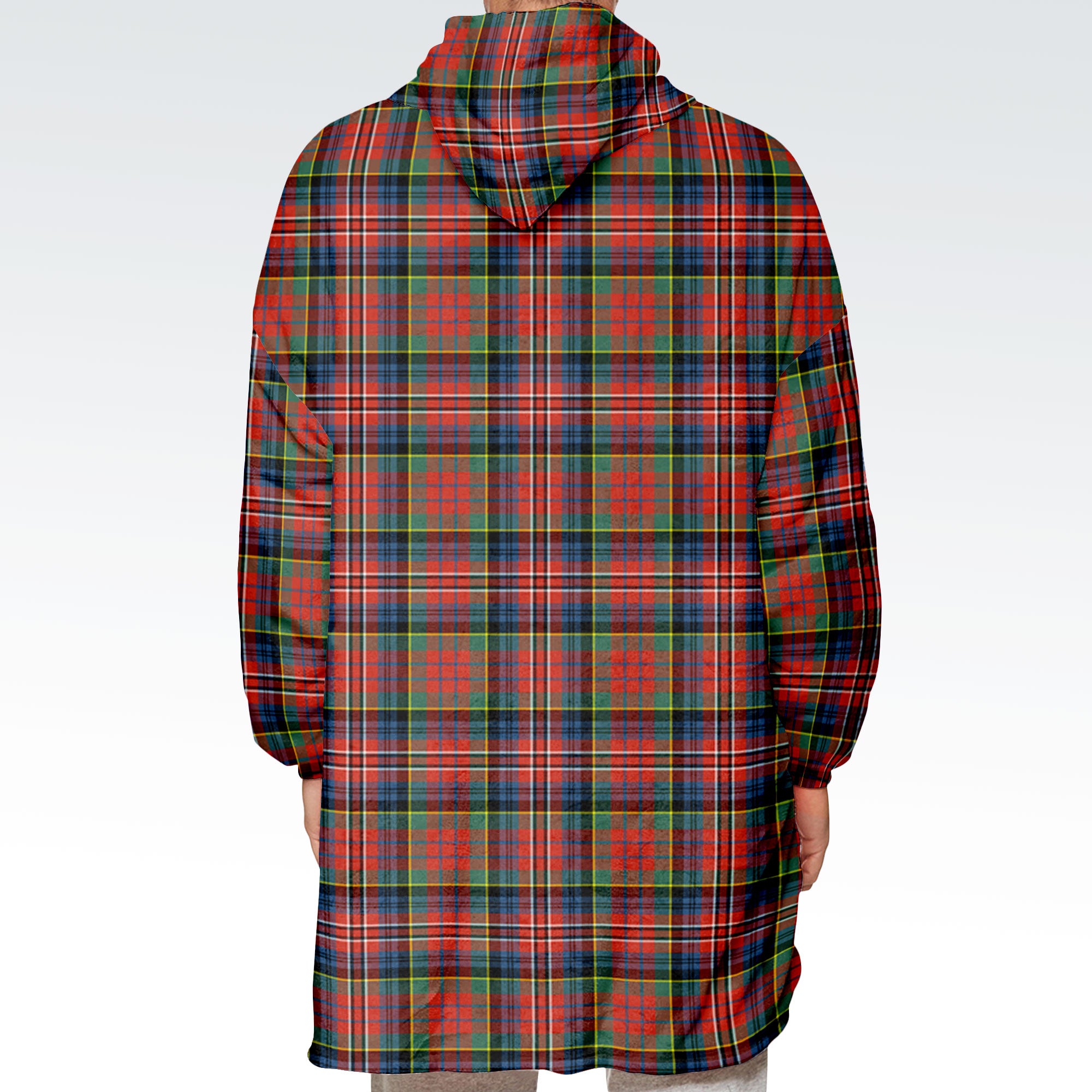 MacPherson Ancient Tartan Hoodie Blanket