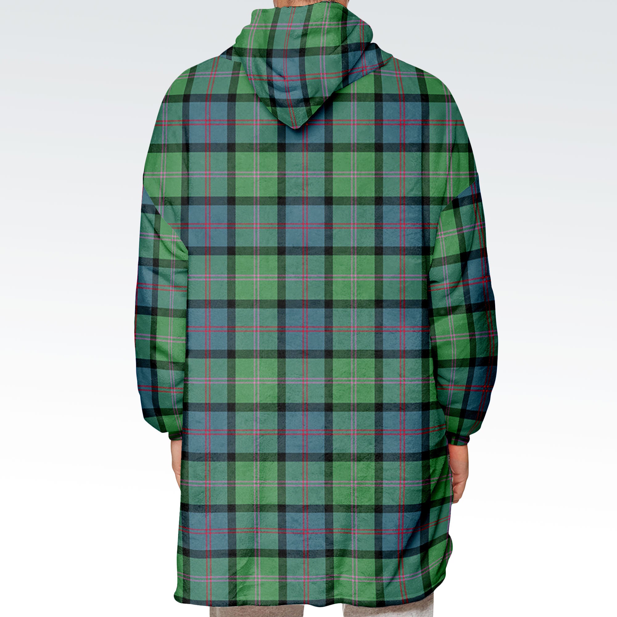 MacThomas Ancient Tartan Hoodie Blanket