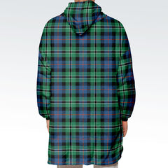 Rose Hunting Ancient Tartan Hoodie Blanket