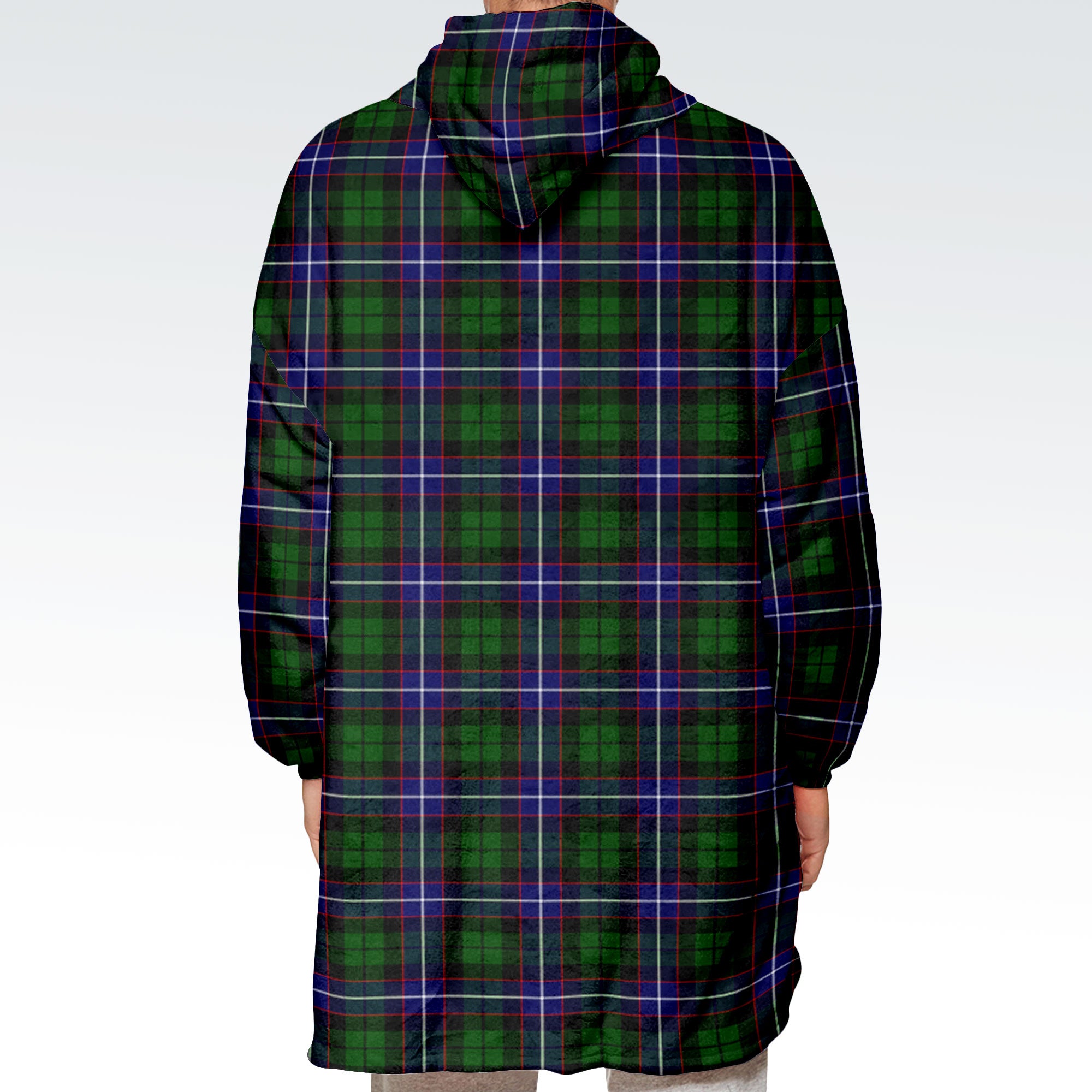 Russell Modern Tartan Hoodie Blanket