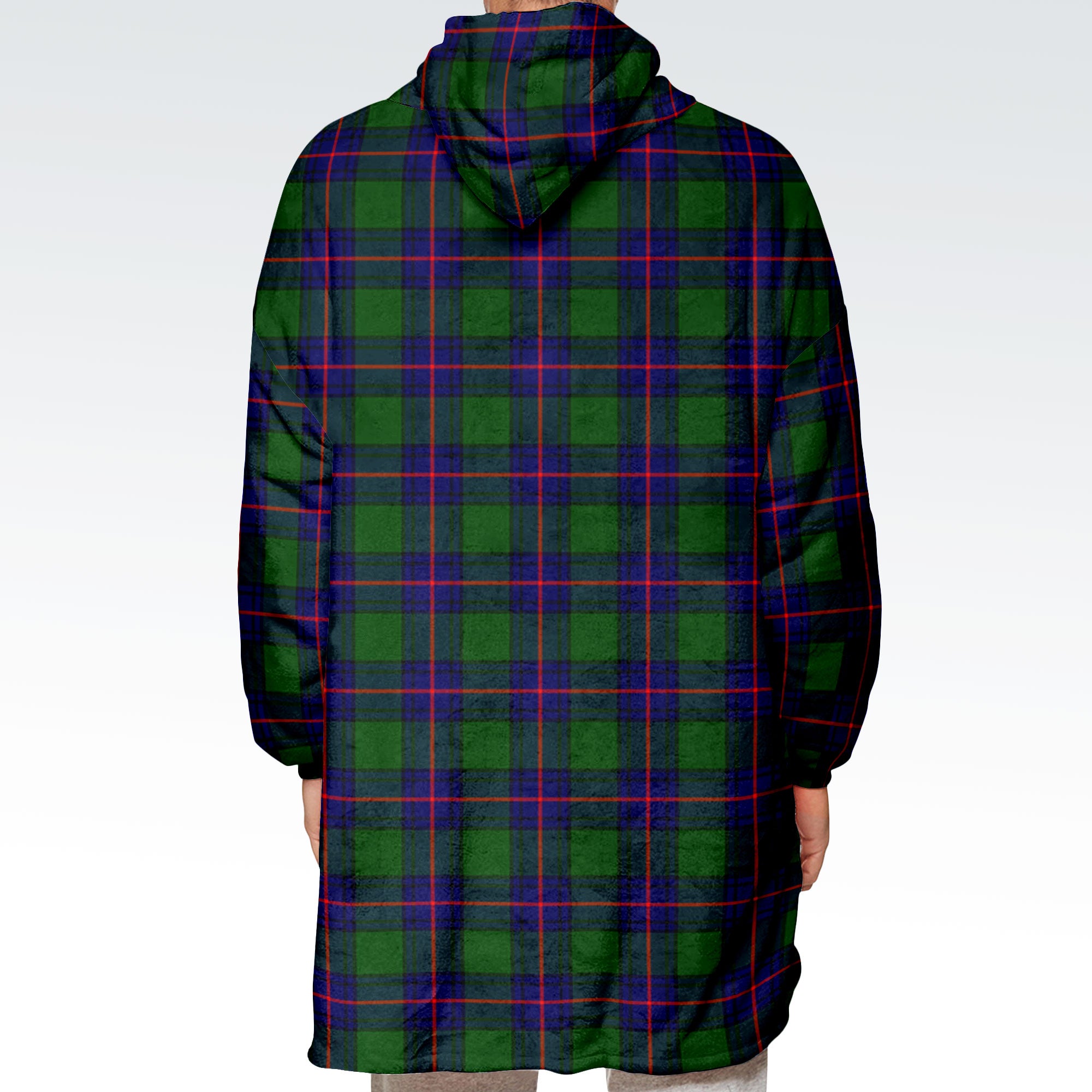 Shaw Modern Tartan Hoodie Blanket