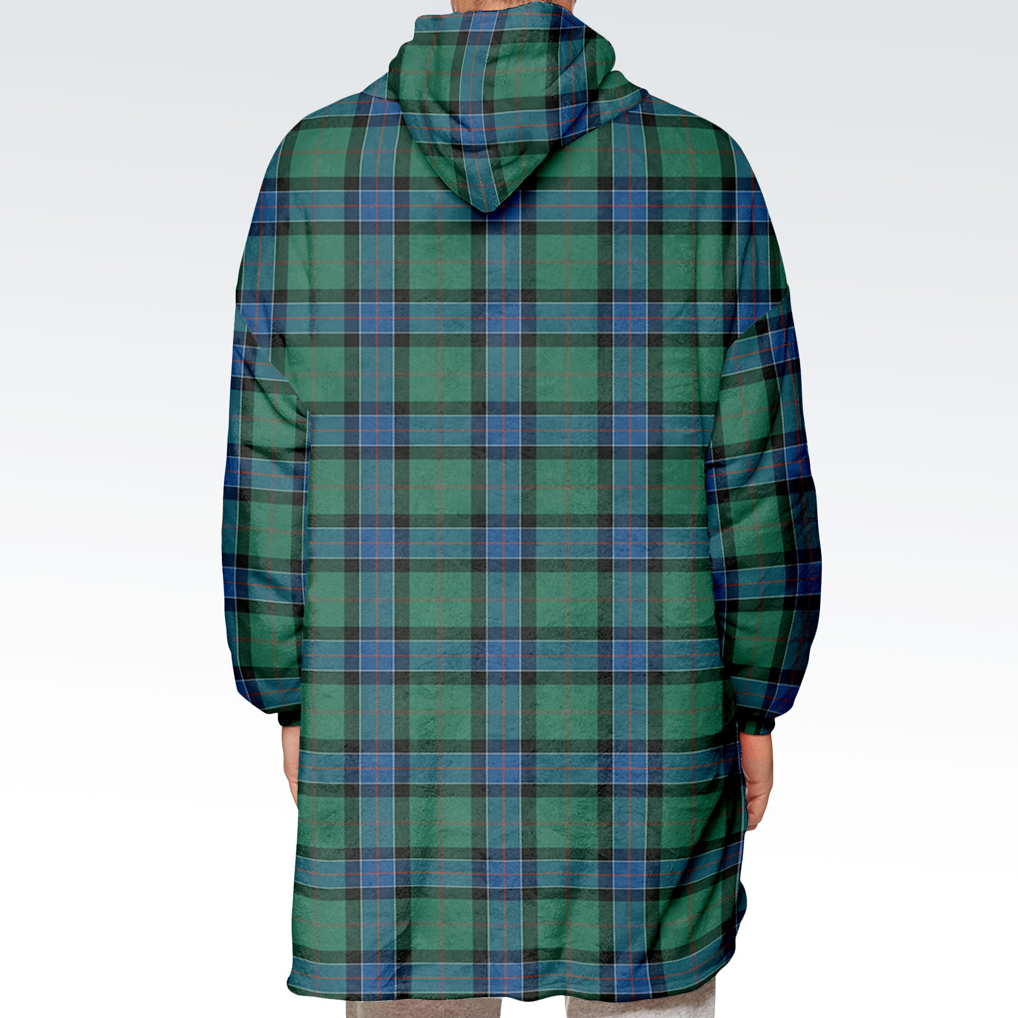 Sinclair Hunting Ancient Tartan Hoodie Blanket