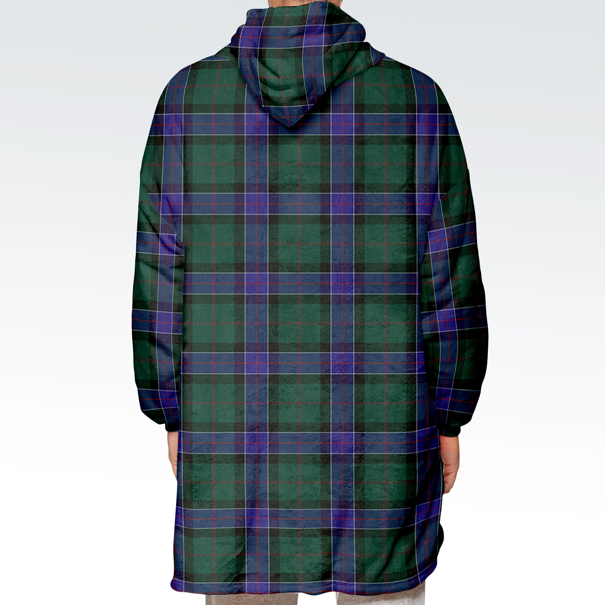 Sinclair Hunting Modern Tartan Hoodie Blanket