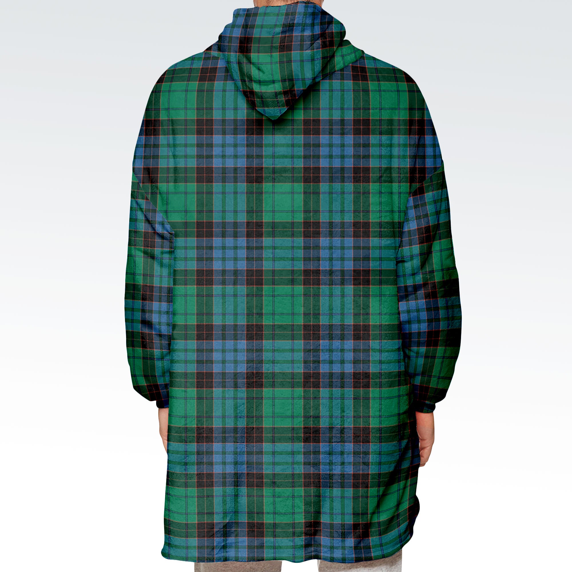 Stewart Old Ancient Tartan Hoodie Blanket