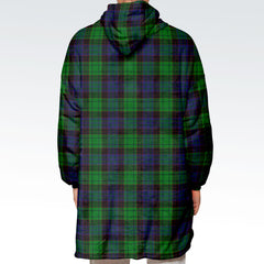 Stewart Old Modern Tartan Hoodie Blanket