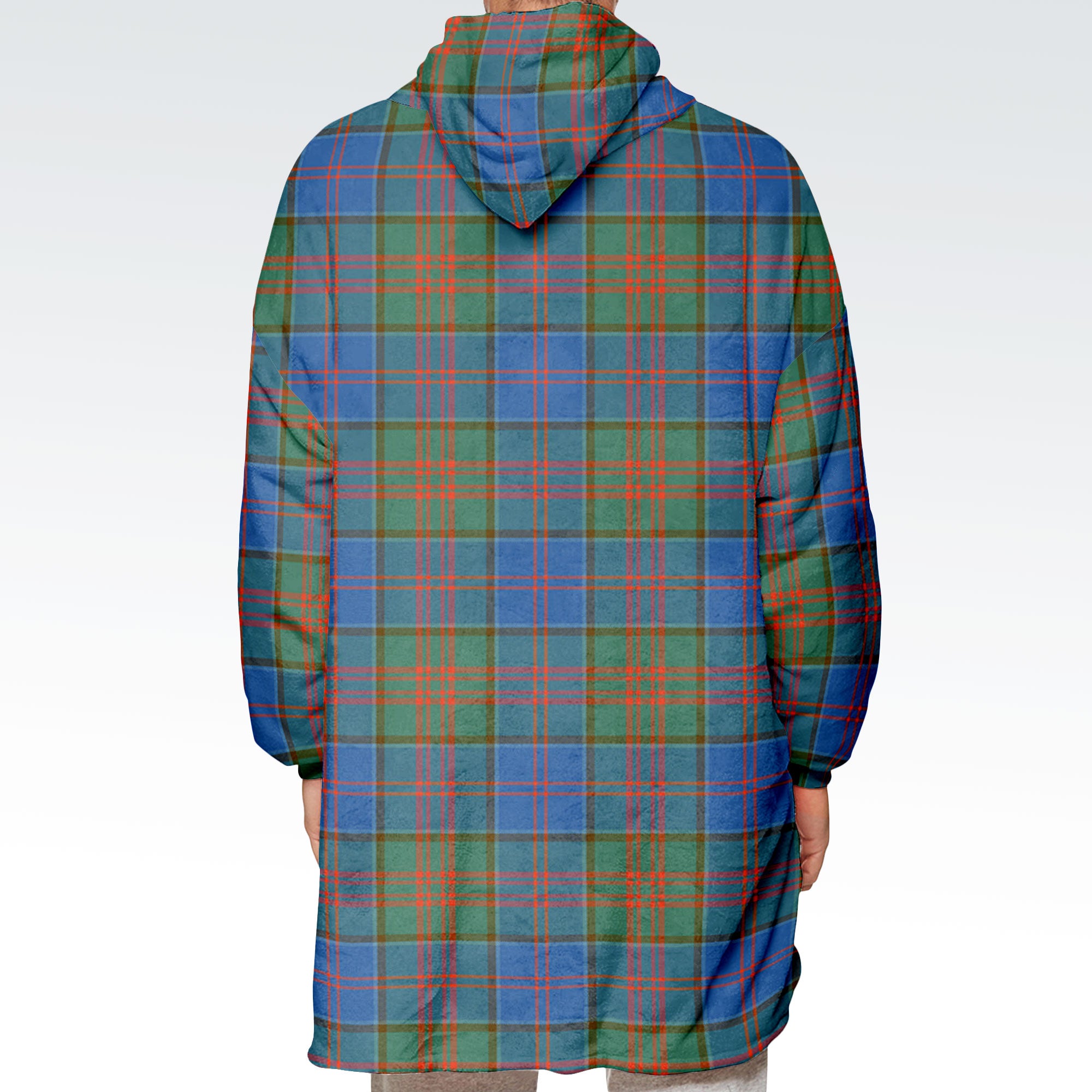 Stewart of Appin Hunting Ancient Tartan Hoodie Blanket