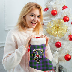 Elphinstone Tartan Crest Christmas Stocking