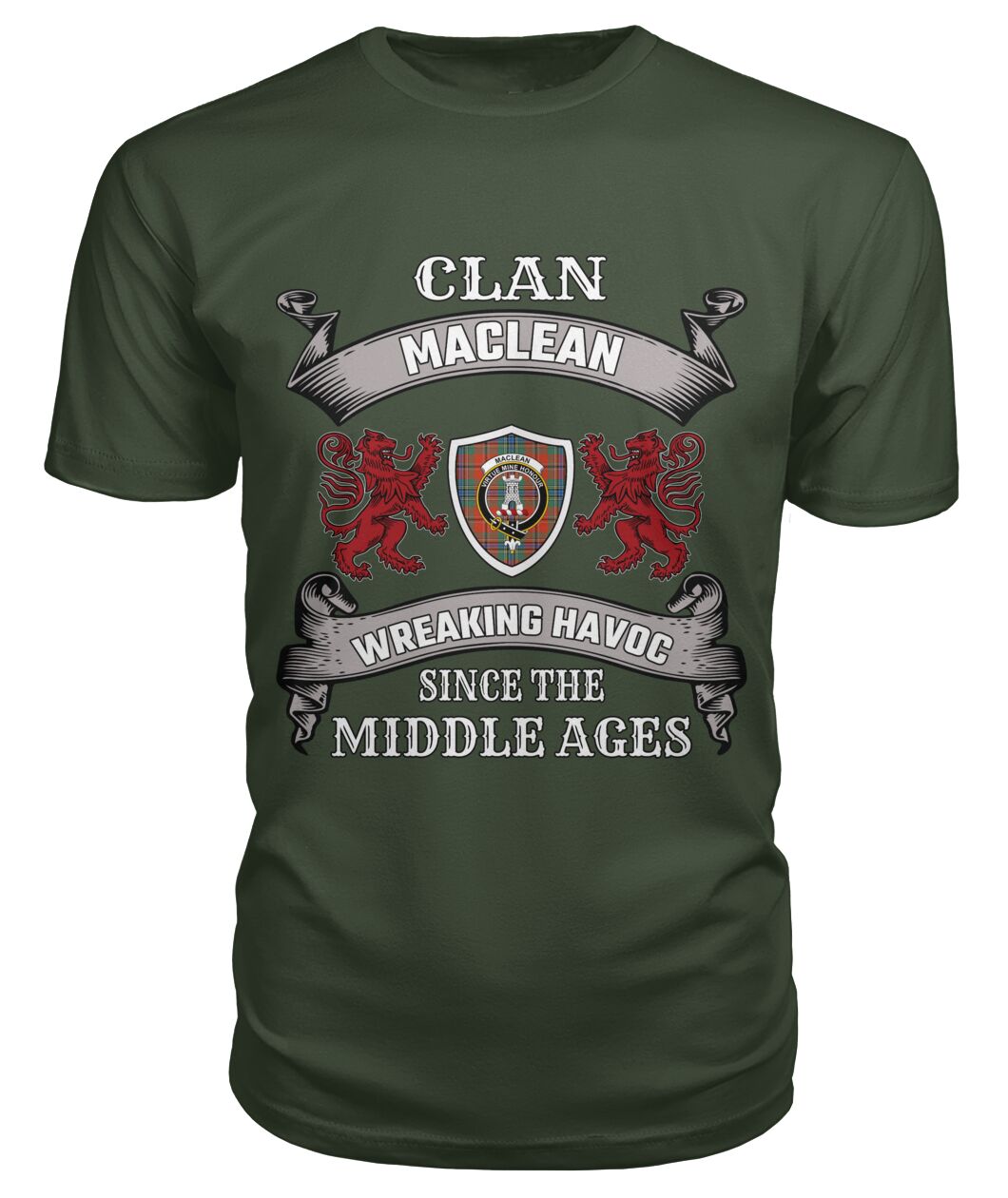 MacLean Family Tartan - 2D T-shirt