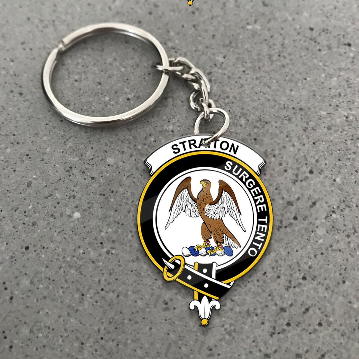 Straiton Crest Keychain