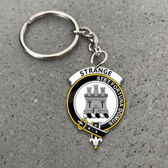 Strange (or Strang) Crest Keychain