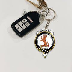 Sutherland I Crest Keychain