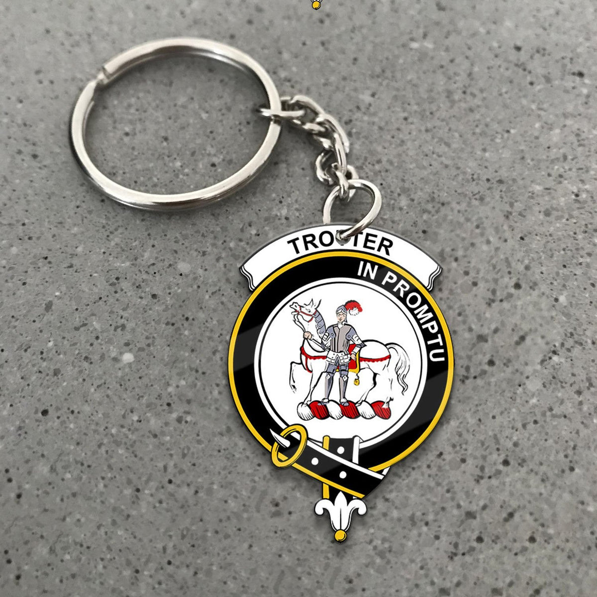 Trotter Crest Keychain