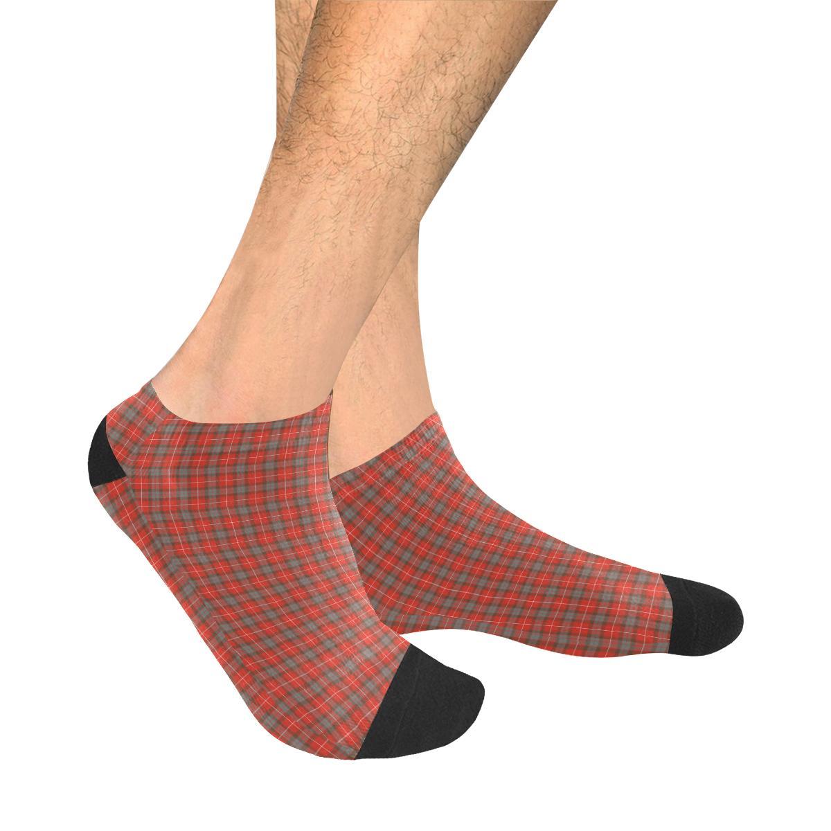 Fraser Weathered Tartan Ankle Socks