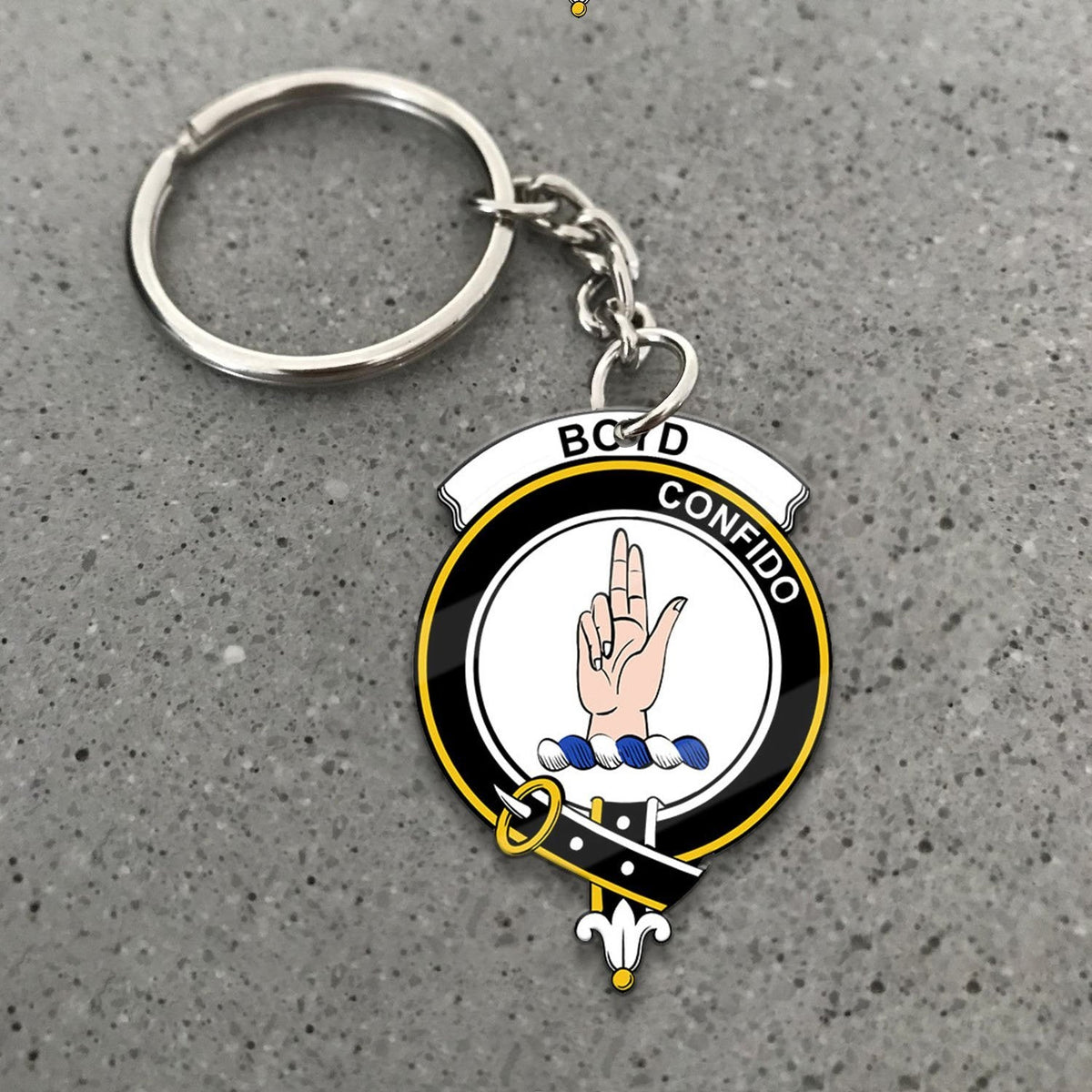 Boyd Crest Keychain