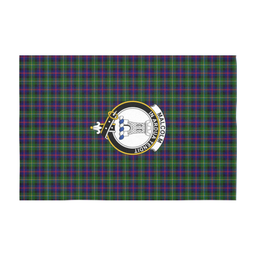 Malcolm (MacCallum) Tartan Crest Tablecloth