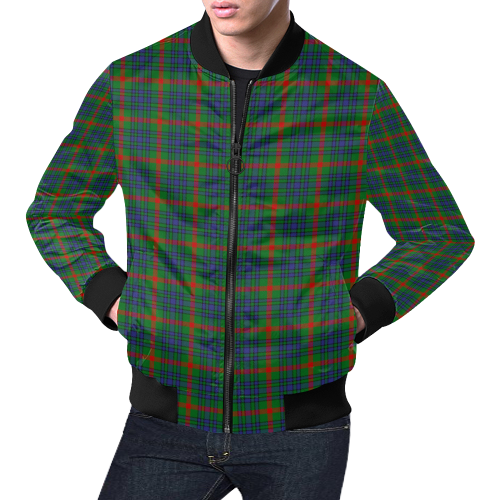 Aiton Family Tartan Crest Bomber Jacket